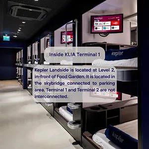 Hotel cápsula Kepler Club Kuala Lumpur Airport - Klia T1 Landside, Public Area, Sepang